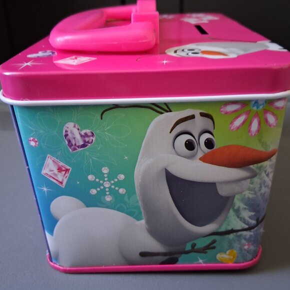 Frozen Saving Box With Lock & Key - Pink - Picture 6 of 9